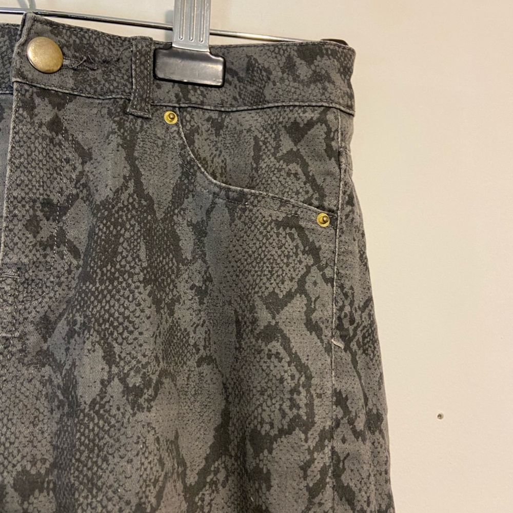 Snake Skin Jean Jegging Dress Pants